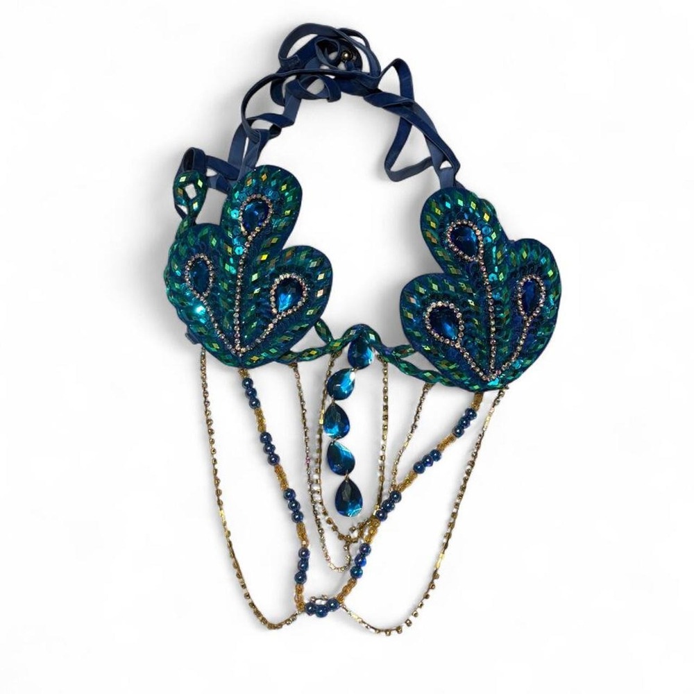 SOLD OUT FASHION NOVA PEACOCK FESTIVAL CARNIVAL BRA